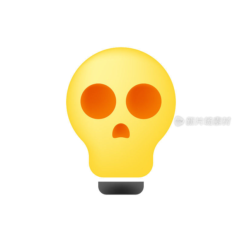 Human head light bulb design